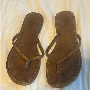 Rainbow Tan Leather Sandals